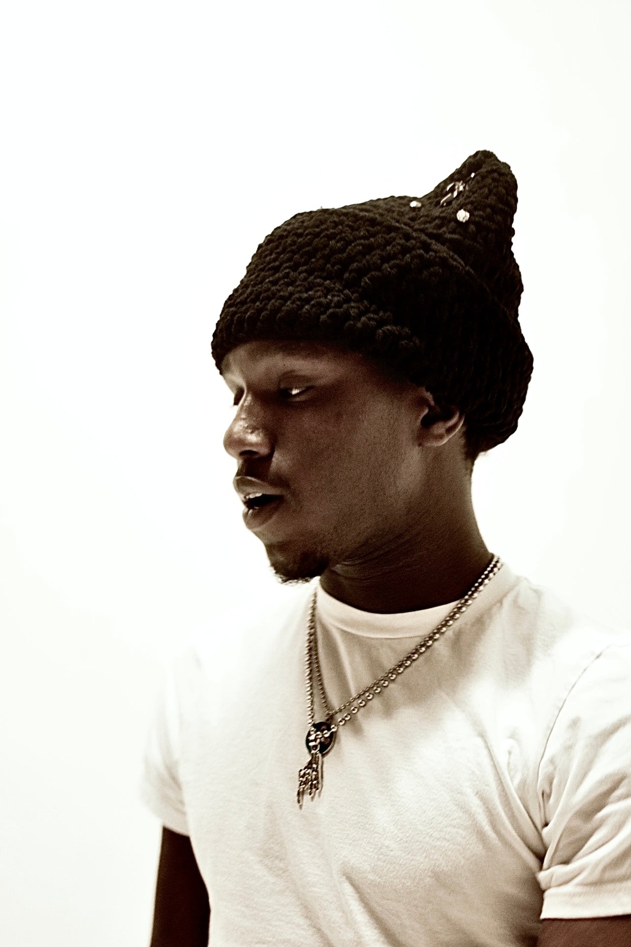 1 of 1 black/silver stoned Balaclava